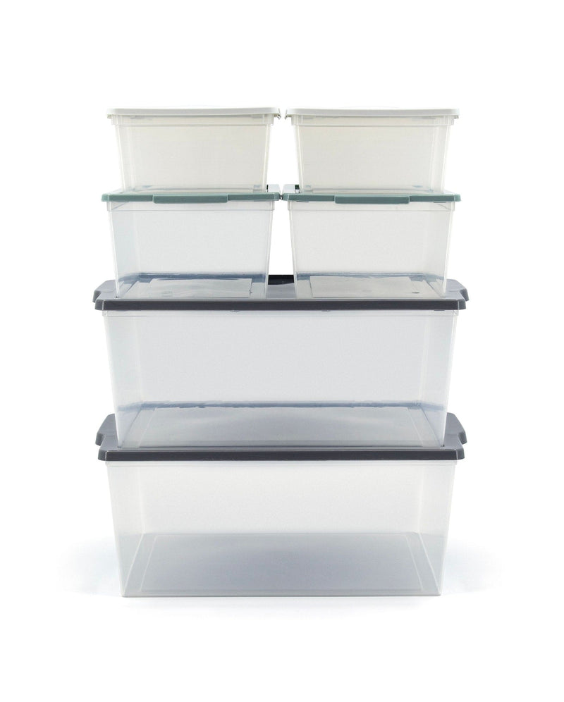 Modbox Modular Storage Bin with Lid, 8-pk S3042