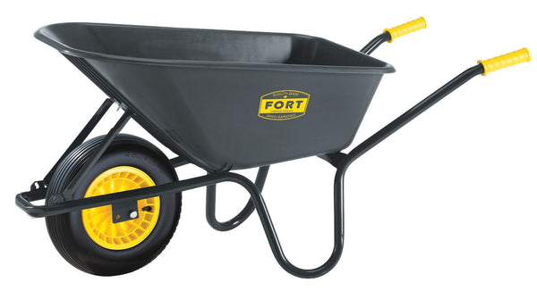 Poly Tray 1-Wheel Garden/Yard Wheelbarrow, 6-cu-ft E8341
