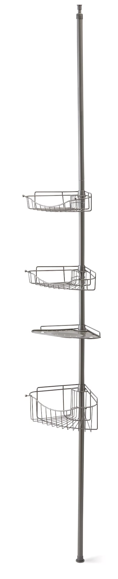 4-ShelvesRust-Resistant Adjustable Tension Pole Shower Caddy W1246