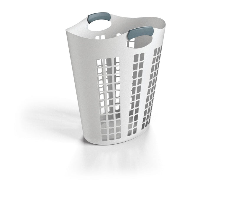 Flexible Laundry Hamper, White O9596