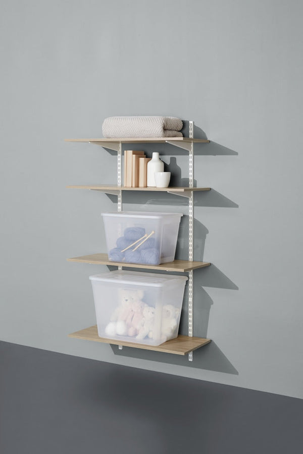 Floating Wall Shelf Board, Oak Sonoma Finish, 16 x 35-in T0524