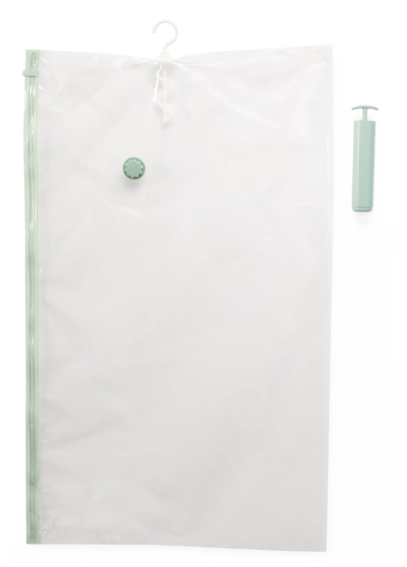 Hanging Reusable Vacuum Storage Seal Bag with Pump, 4-pk K4731
