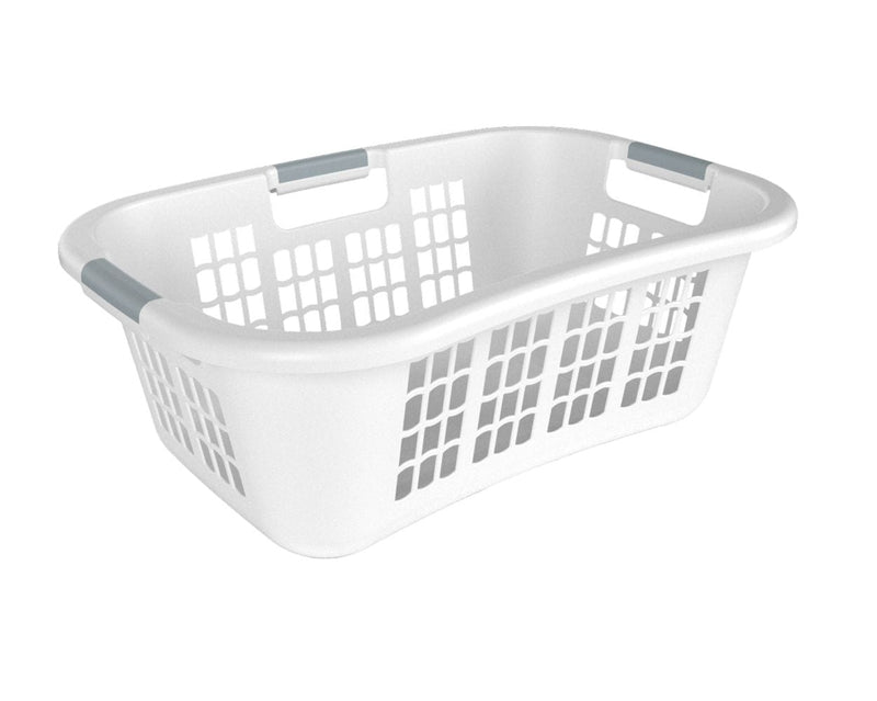 Hip Hugging Laundry Basket, Standard, White X6379