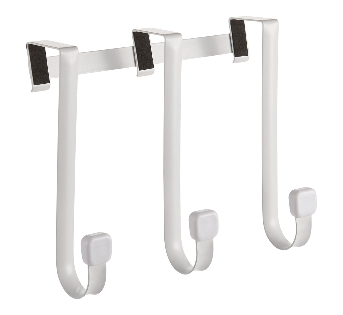 Modern Over-The-Door Triple Hook, White, 9-in