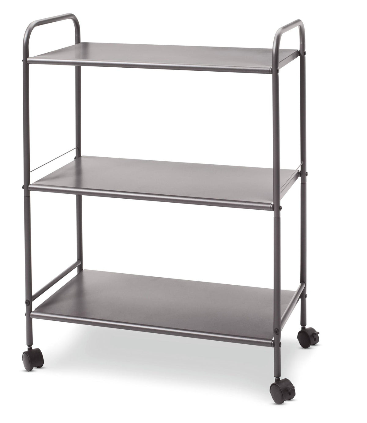Radiant 3-Tier Utility Cart with Wheels, Grey