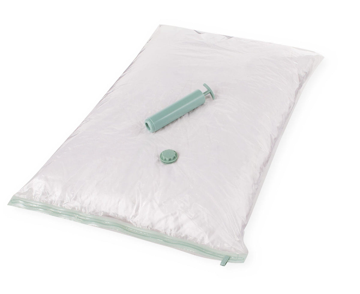 Reusable Vacuum Seal Storage Bag with Pump, Jumbo, 3-pk