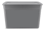 Solid Storage Tote with Wheels, 80-L