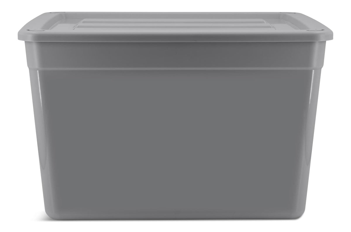Solid Storage Tote with Wheels, 80-L