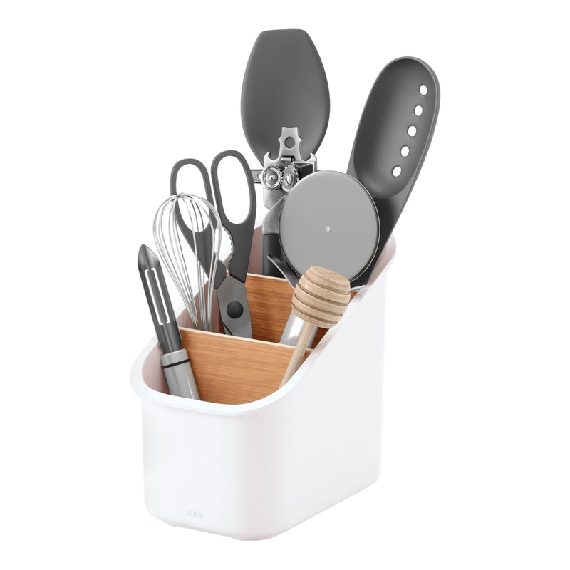 Bellwood 3-Compartment Utensil Holder with Removable Dividers Q4156