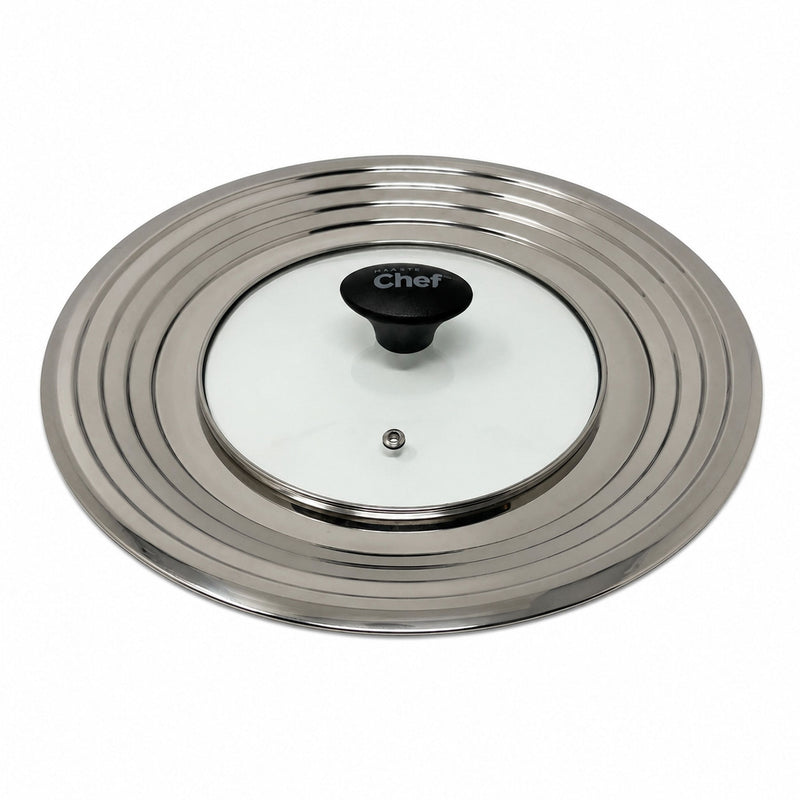 Universal Stainless Steel Glass Lid for Pots & Pans, Fits (24 cm) to (32 cm) B0078