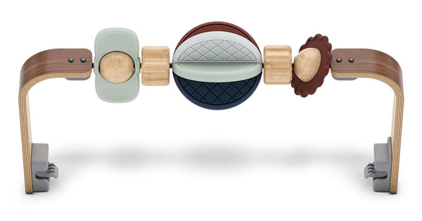 Mira Bouncer Wonder Wheel Toy Bar, Walnut Wood I5223