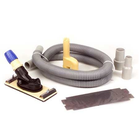 Dust-Free Sander Kit with 6-in Hose, /Vacuum Adaptors & Medium Grit Sandpaper Q9452