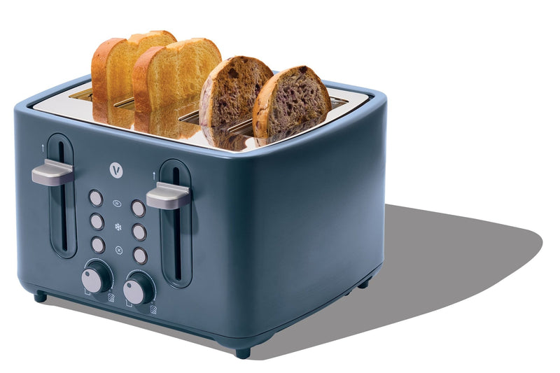 4-Slice Toaster with Extra-Wide Slots, Bluefin B1447