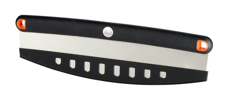 Stainless Steel Pizza Rocker Knife with Protective Sheath D6463