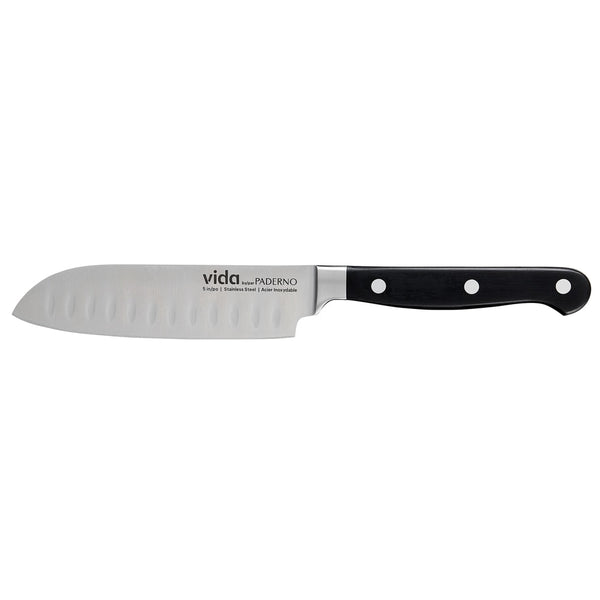 Stainless Steel Triple Rivet Santoku Knife, Ergonomic Grip, 5-in Q8251