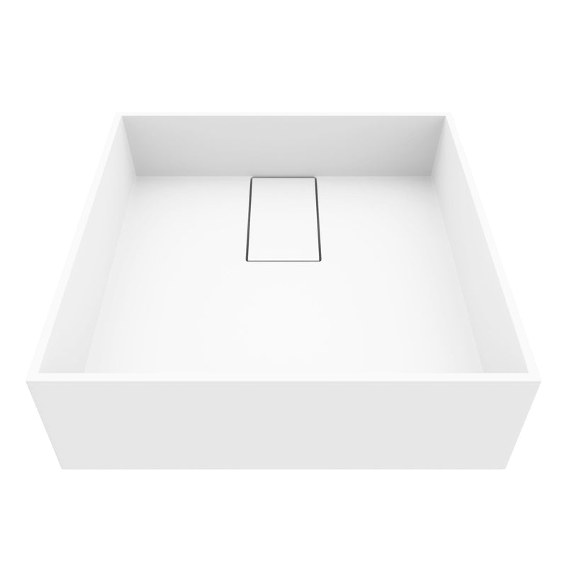 Bryant 15x15-in Deep White Bathroom Sink/Basin with Square Vessel A9248