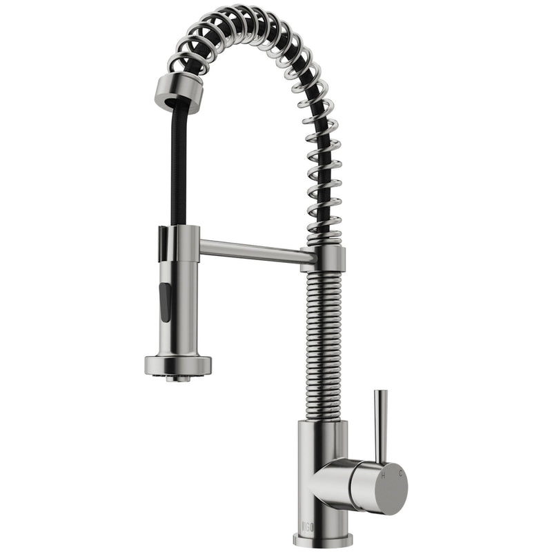 Edison Pull-Down Spray Kitchen Faucet, Stainless Steel T5440