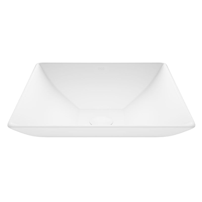 Hibiscus Matte Stone Round Vessel Bathroom Sink/Basin, Above-Counter Installation, White S0741