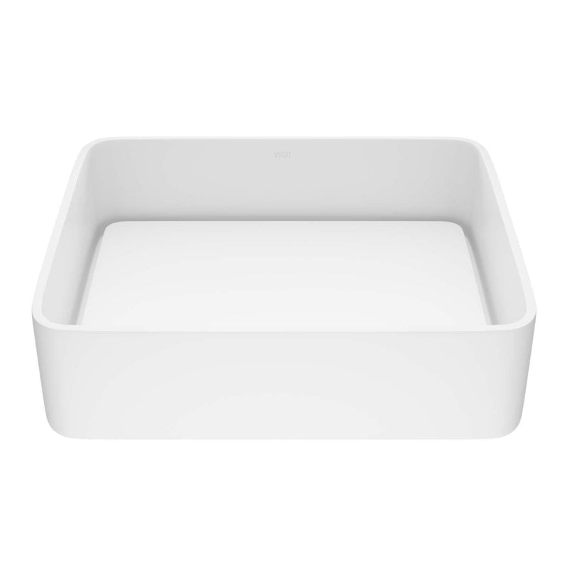 Jasmine 18x15-in Deep White Bathroom Sink/Basin with Rectangular Vessel Y5005
