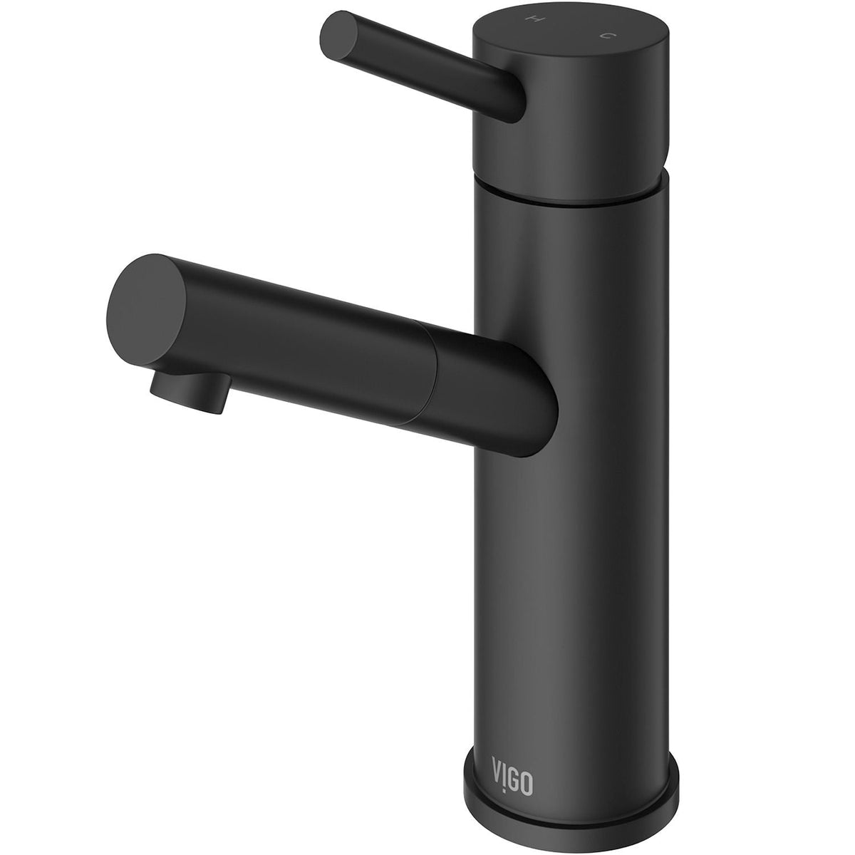 Single Handle Single Hole Bathroom Sink Faucet, Matte Black