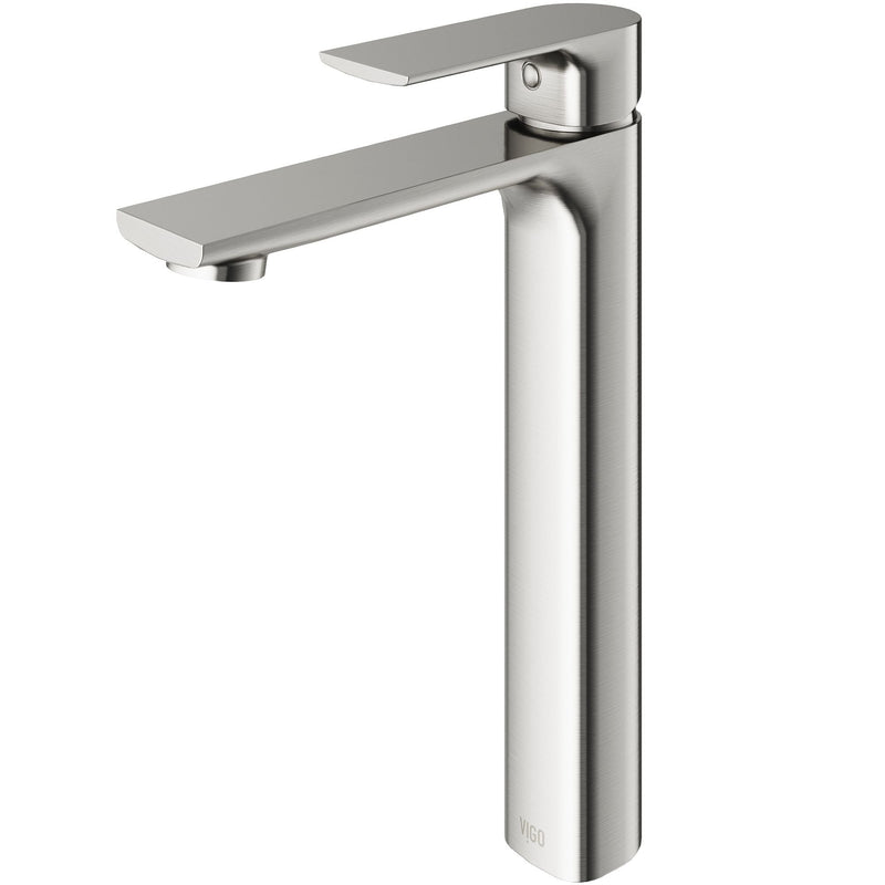 Norfolk Single Handle Vessel Bathroom Sink Faucet, WaterSense Certified, Brushed Nickel D6858