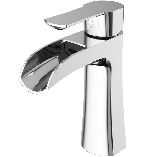 Paloma Single Handle Single Hole Bathroom Sink Faucet, WaterSense Certified, Chrome J1463