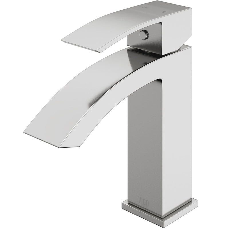 Satro Single Handle Single Hole Bathroom Sink Faucet, WaterSense Certified, Brushed Nickel X6126
