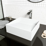 Starr Modern 15x15-in Deep White Bathroom Sink/Basin with Square Vessel