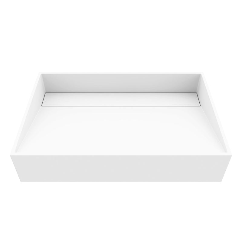 Starr Modern 23x15-in Deep White Bathroom Sink/Basin with Rectangular Vessel H5768