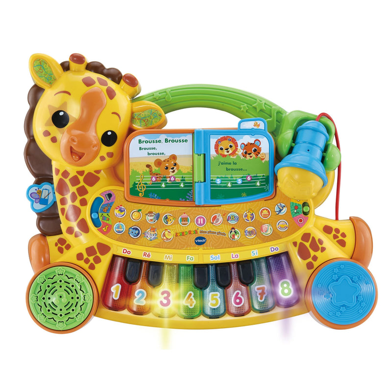 Zoo Jamz Giraffe Piano (French Version), Battery Operated, Microphone included Y9413