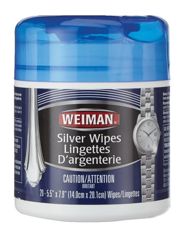 Silver Wipes, for Sterling Silver, Silver Plate & Fine Antique Silver, 20-pk P1818