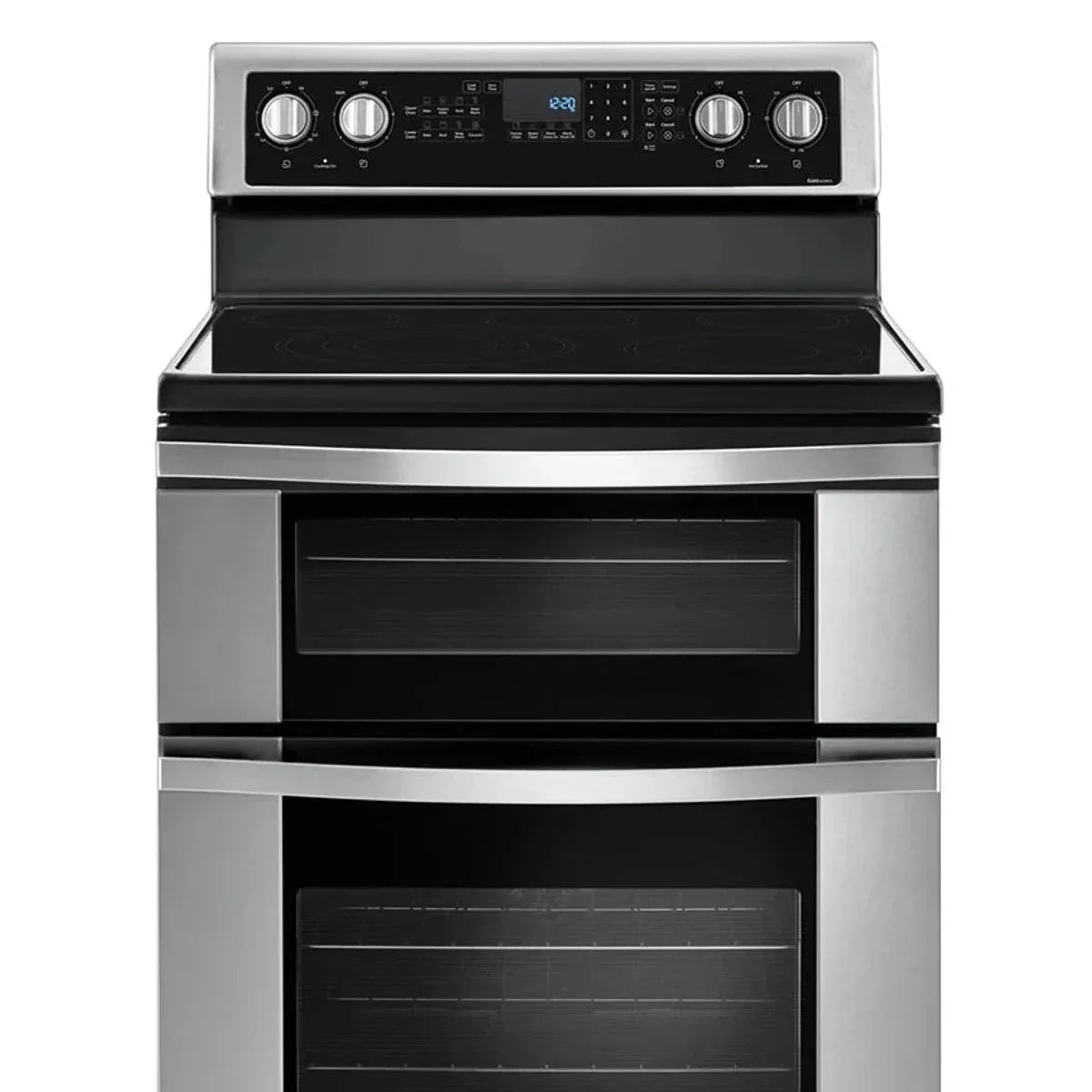 Whirlpool 30 in 6.7 cu ft. Stainless Steel Electric Double Oven Range with True European Convection