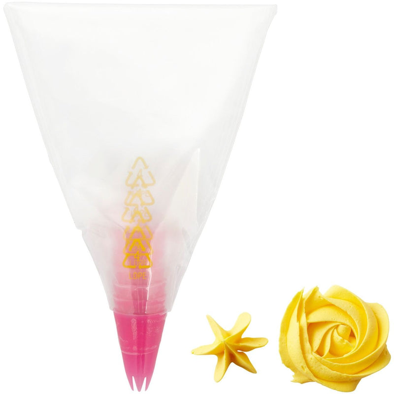 Disposable Piping Decorating Bag Tip Fuse, Clear, 6-pk, for Baking/Cake Decoration U5863