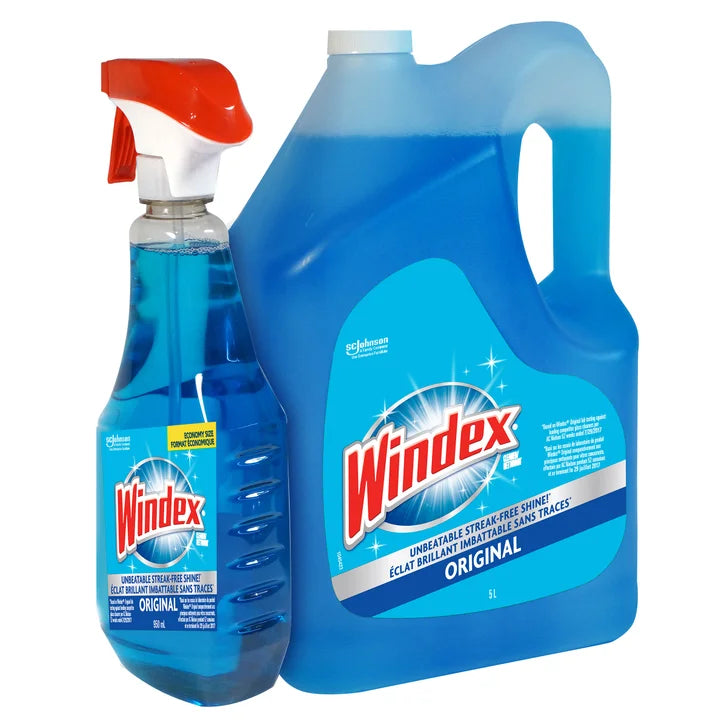 Windex Original Glass Cleaner, 5 L + 950 mL D2097