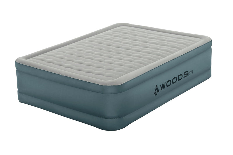 Double-High ToughGuard Airbed with Built-in AlwayzAire Pump, Queen D9845