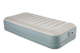 Double High Toughguard Inflatable Air Bed with Rechargeable Pump, Twin, Grey