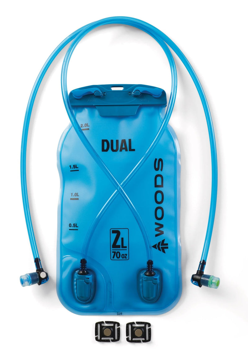 DUAL-COMPARTMENT Water Hydration Reservoir/Bladder, Hiking and Outdoor Sports, 2 x 1-L Compartments G4339