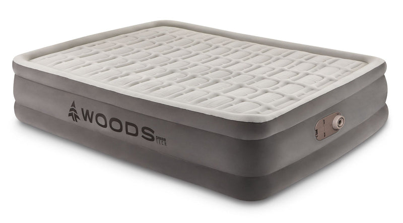 Tritech Double-High Queen Air Mattress with Built-In 120V Pump O4690