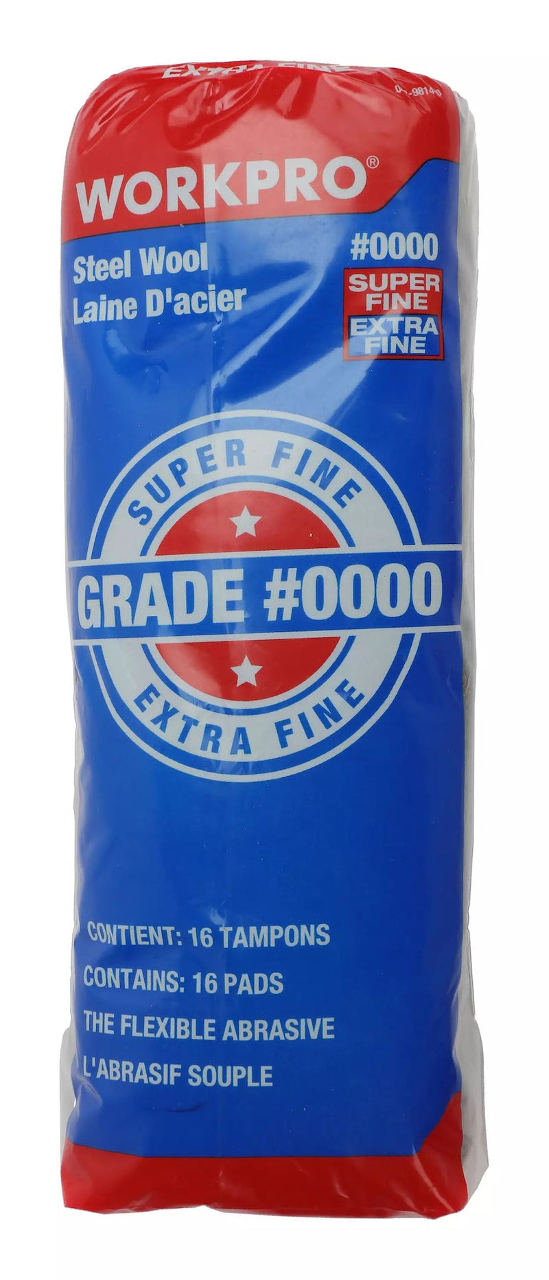 Steel Wool Pads For Multi-Surface Smoothing & Cleaning, Super Fine Grade, 16-pk X4825