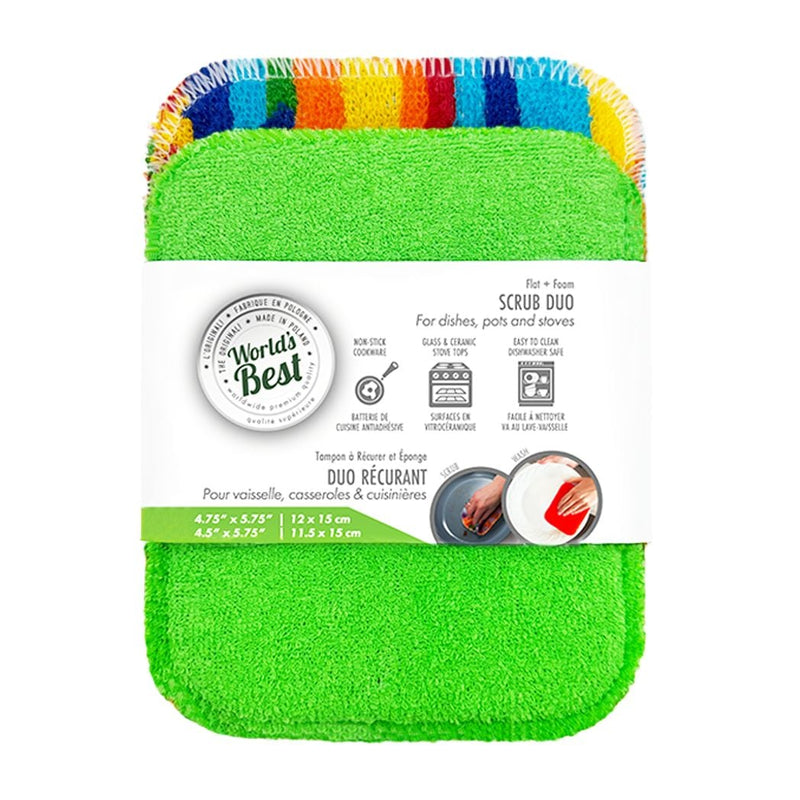 Foam Pot Scrubber, Washable, 2-pk W6782