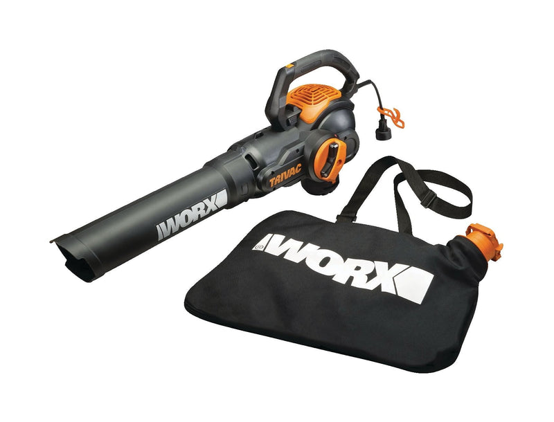 WG522 Trivac 12 Amp 3-in-1 Electric Vacuum Blower/Mulcher/Vac with Shoulder Strap P5305