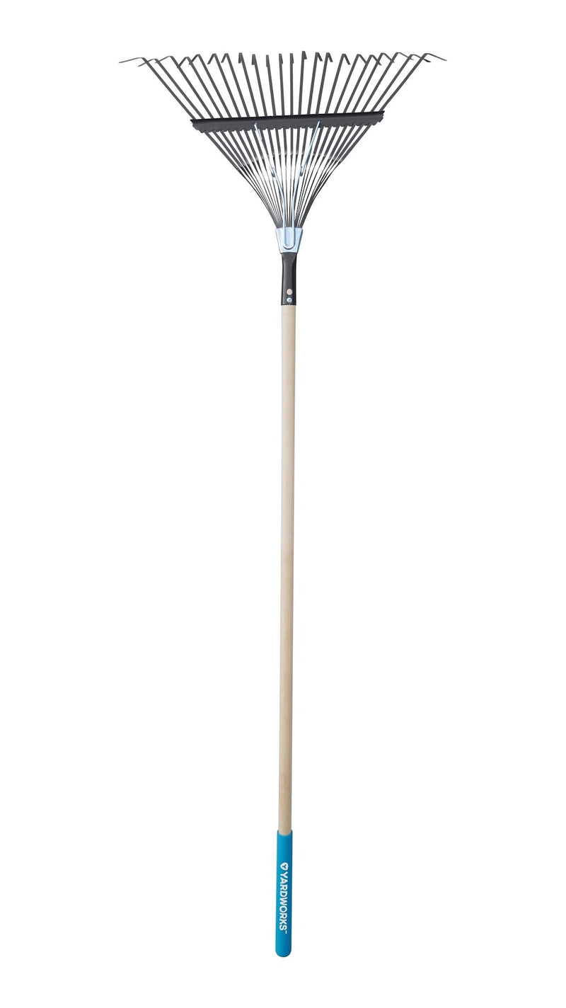 22-in Wide Metal 22-Tine Leaf Rake, 48-in Hardwood Shaft C2214