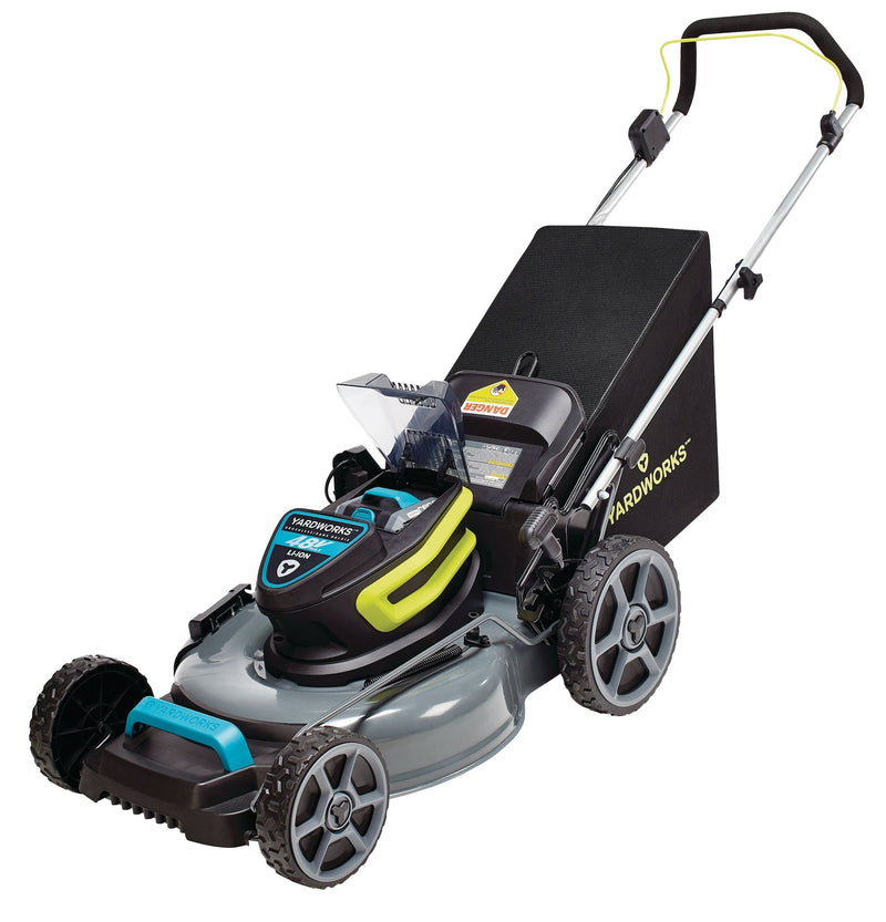 48V 3-in-1 Cordless Brushless Push Lawn Mower, 20-in with 5Ah Battery & Charger I4830