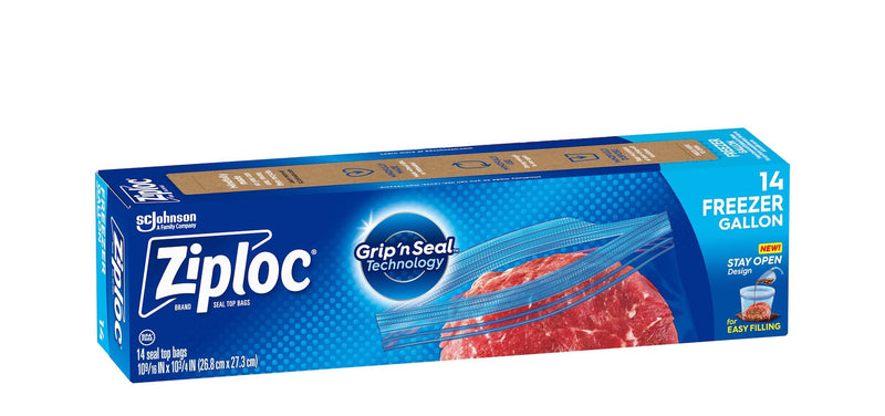 Large Plastic Freezer Bags, 3.78-L, 14-pk K1344
