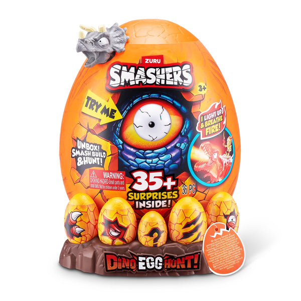 Dino Egg Hunt Mystery Playset Capsule for Ages 3+, Assorted Figures D5808