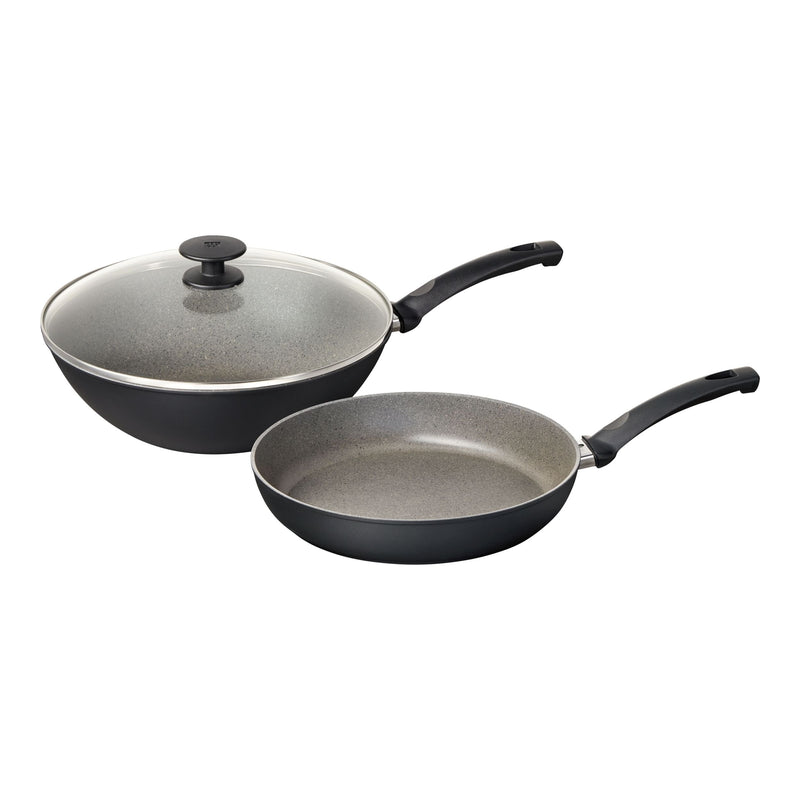 3-Piece Frying Set with 28-cm Frypan and 30-cm Wok P8213