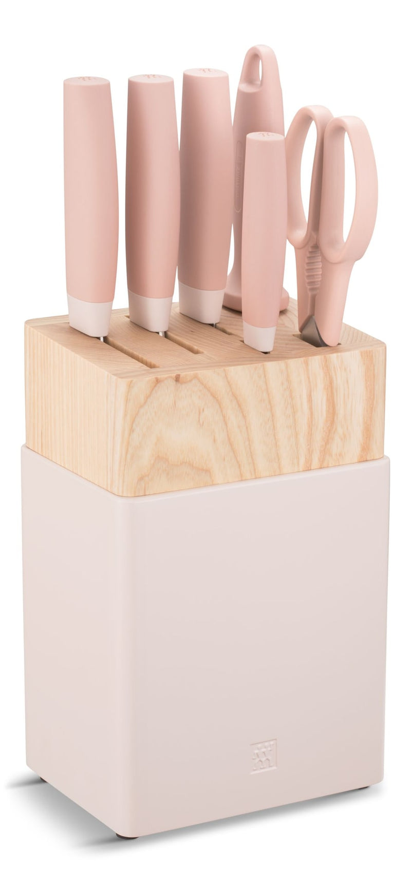Now S Stainless Steel Knife Block Set, Pink, 7-pc U8625