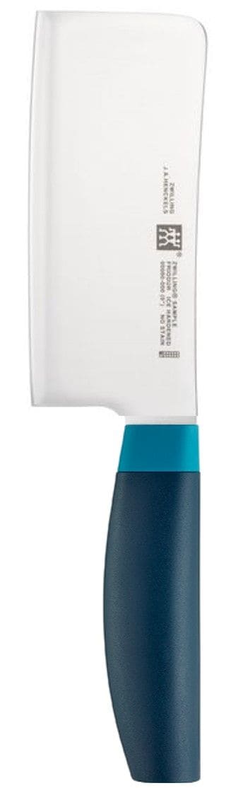Now Stainless Steel Knife Block Set with Blade Sharpener & Knife Block, Blue, 7-pc G6721
